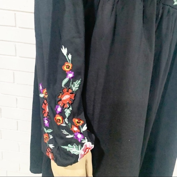 Asos Women's Tall Embroidered BohoSmock Mini Dress - Picture 10 of 12